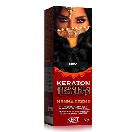 Imagem de Keraton Henna Creme Kert Preto