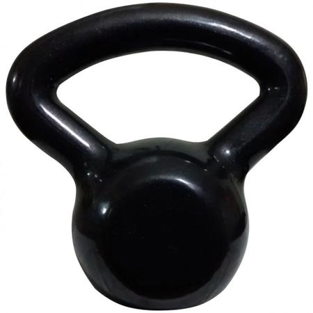 Imagem de Kettlebell 12kg Emborrachado Preto  Mega Peso 