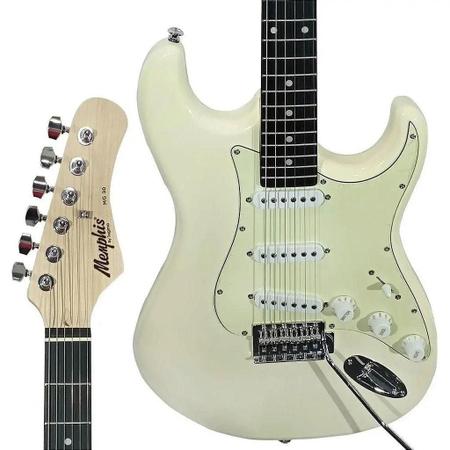 Imagem de Ki Guitarra Elétrica Strato Tagima Memphis Mg-30 Wh Branco