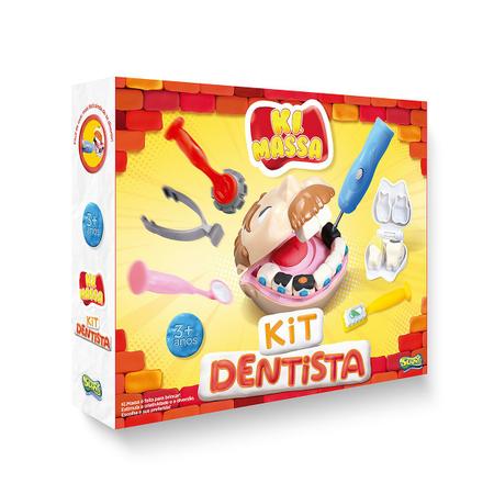 Imagem de Ki Massa - Massinha Modelar Infantil Kit Dentista