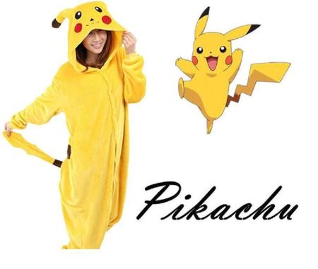 Pikachu Kigurumi Macacão Pijama Roupa Fantasia Cosplay Verão Adulto Oficial  Pokémon