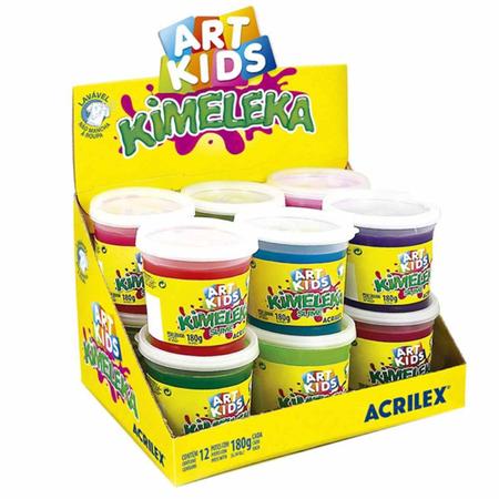 Imagem de Kimeleka Slime 180g Art Kids Acrilex 12 Unidades