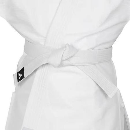 Imagem de Kimono Infantil Judo adidas Trançado Branco com Faixa
