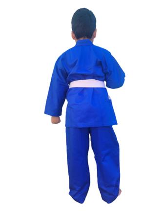 Imagem de kimono Infantil Judô reforçado em Brim + Faixa