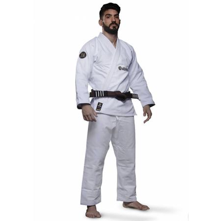 Kimono Jiu Jitsu Atama Trançado Classic - Branco-A1 - Kimono