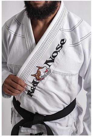 Imagem de Kimono unissex jiu jitsu 2.1 - red nose - branco a1