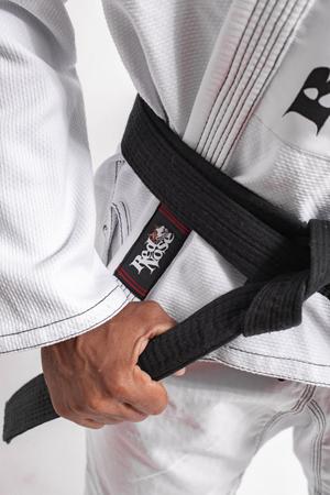 Imagem de Kimono unissex jiu jitsu 2.1 - red nose - branco a3