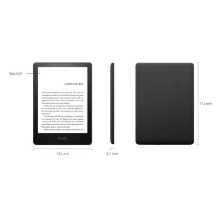 Imagem de Kindle Paperwhite 11ª Geração Amazon, 16 GB Preto, Luz Integrada, À Prova d'água, Wifi - B09TMK7QFX