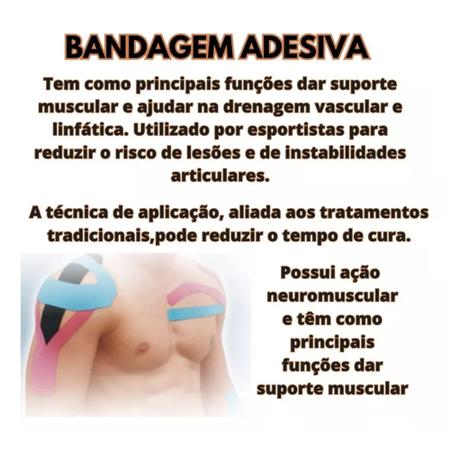 Kinesio Taping Rolo com 5 metros Goldlife Azul Imagem de Kinesio Taping Rolo com 5 metros Goldlife Azul