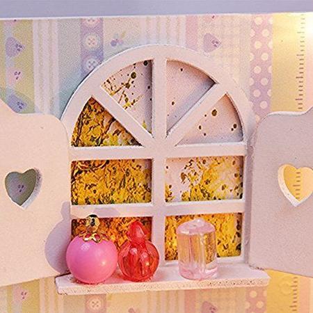 Imagem de Kisoy Romantic and Cute Dollhouse Miniatura DIY House Kit Creative Room Perfect DIY Gift for Friends, Lovers and Families(Gorgeous Dawn)