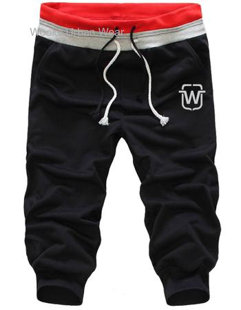 Imagem de Kit 02 bermudas de moletom wooks masculina saruel skinny