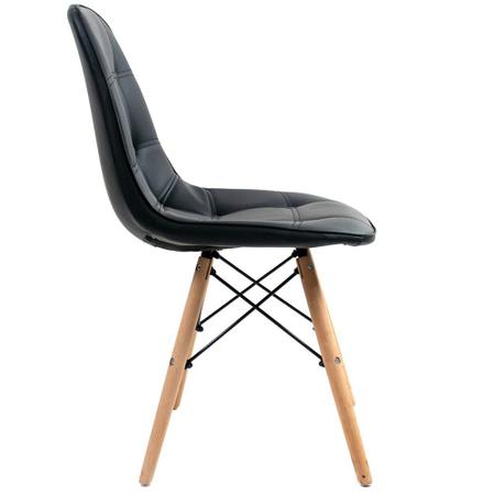 Imagem de Kit 02 Cadeiras Decorativas Eiffel Charles Eames DSW Botonê E01 Preto - Lyam Decor