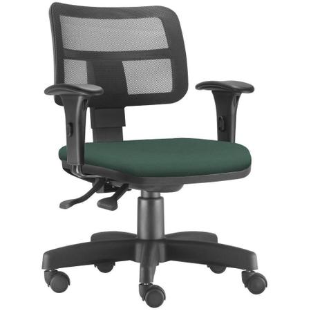 Imagem de Kit 02 Cadeiras Giratórias Zip Executiva Ergonômica Escritório Suede Verde Musgo - Lyam Decor