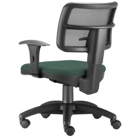 Imagem de Kit 02 Cadeiras Giratórias Zip Executiva Ergonômica Escritório Suede Verde Musgo - Lyam Decor