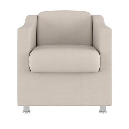 Imagem de Kit 02 Cadeiras Poltronas Decorativas Recepção Clinica Suede