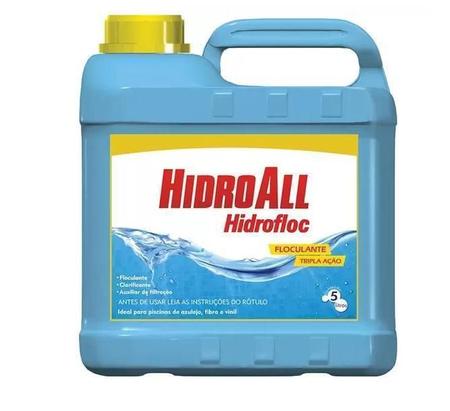 Kit 02 Clarificante Hidrofloc Hidroall - 5 Litros Imagem de Kit 02 Clarificante Hidrofloc Hidroall - 5 Litros