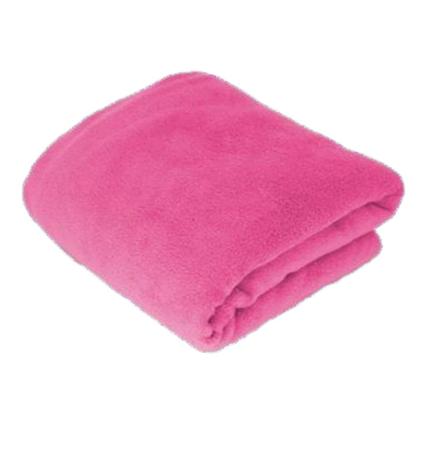 Imagem de Kit 02 Cobertor Casal Padrão Mantinha Lisa De Microfibra Pink