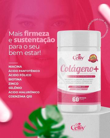 Imagem de Kit 02 Colágeno Hidrolisado + Ácido Hialurônico + Coenzima Q10 + Biotina 60 Cáps 500mg