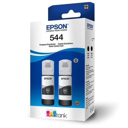 Imagem de KIt 02 Garrafas de Tinta Preta T544120-2P para impressora L1250