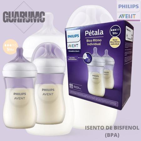 Imagem de Kit 02 Mamadeira Pétala 3.0 260ML Philips Avent + bico n3 SCY903/02