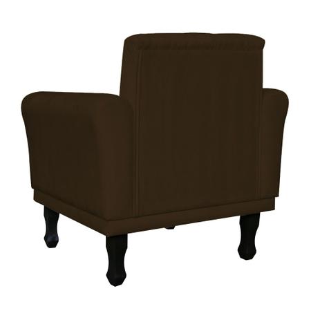 Imagem de Kit 02 Poltronas Decorativa Classic Capitonê Suede Várias Cores - DS Estofados