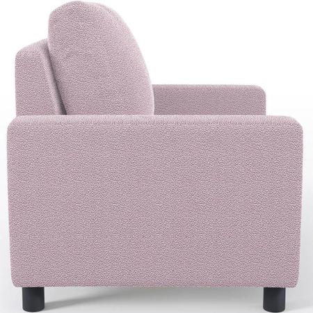 Imagem de Kit 02 Poltronas Decorativa Para Sala De Estar E Recepção Malta L02 Bouclê Rosê - Lyam Decor