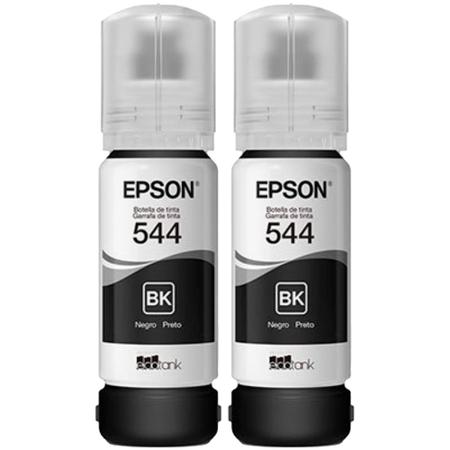 Imagem de Kit 02 Refil de tinta T544 Preto para impressora Tank