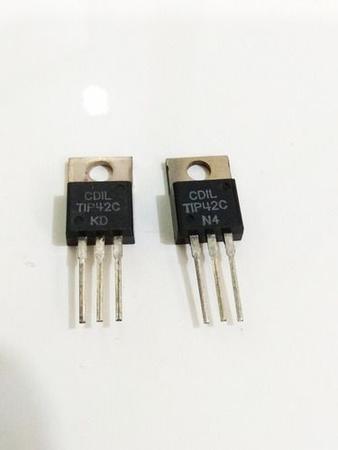 Imagem de Kit 02 Transistor Tip42c // Tip 42 Pnp 40v 6a 3mhz 65w cdil