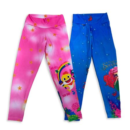 Calça Legging Infantil Estampada - Sortido