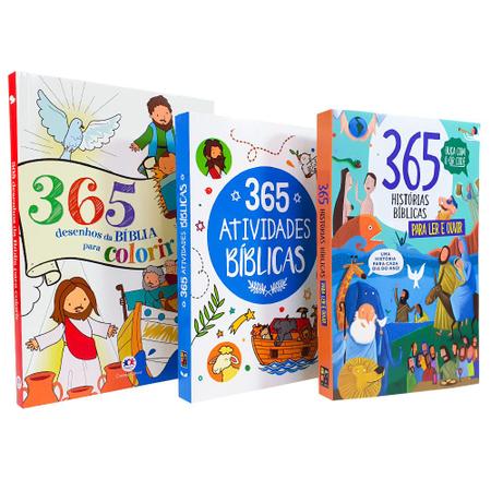 Kit 365 Atividades e Desenhos Para Colorir + Livro de Banho