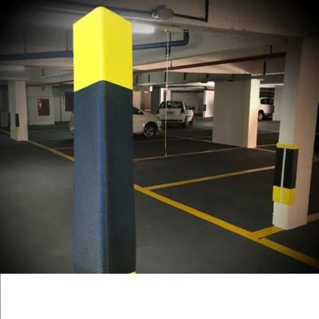 Imagem de Kit 03 Protetor De Coluna Estacionamento Cantoneira 10cm