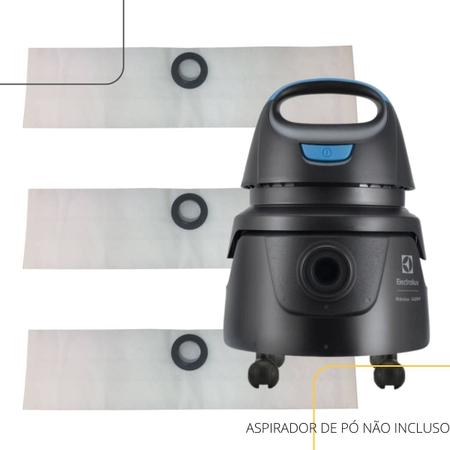 Imagem de Kit 03 Saco Aspirador de Pó Electrolux Descartável Hidrolux AWD01 refil Compatível Eletrolux