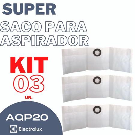 Imagem de Kit 03 Saco Coletor Aspirador Electrolux Acqua Power AQP20 1400w Descartável