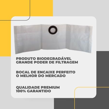 Imagem de Kit 03 Saco para Aspirador de Pó Electrolux Hidrovac A10 Descartável Bocal de Encaixe 65 mm