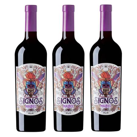 Imagem de Kit 03 Unidades Vinho Callia Signos Malbec 750ml