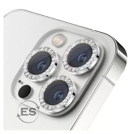 Imagem de Kit 03X Película Lente Câmera Brilho Diamante Para iPhone 11 Pro / 11 Pro Max - Charme e Proteção