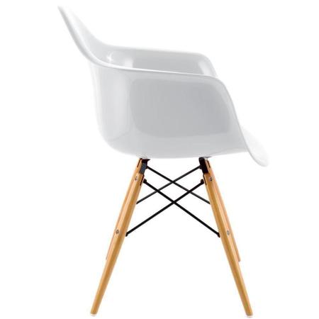 Imagem de Kit 04 Cadeiras Decorativa Eiffel Melbourne F03 Branco com Pés de Madeira - Lyam Decor