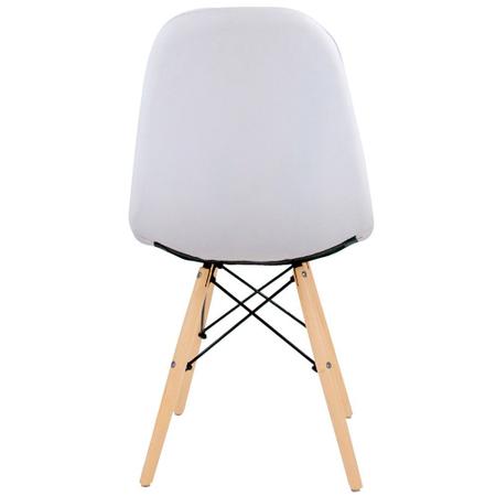 Imagem de Kit 04 Cadeiras Decorativas Eiffel Charles Eames DSW Botonê E01 Branco - Lyam Decor