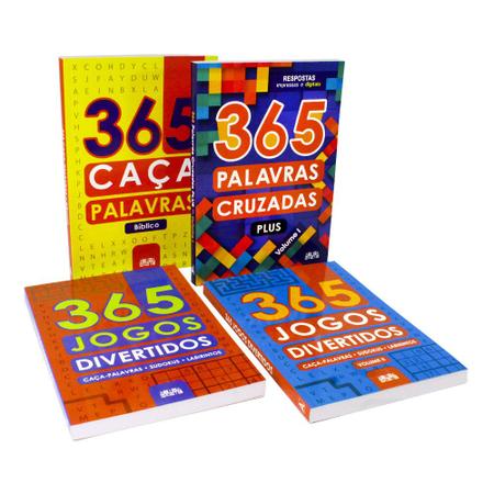 Kit 6 Livros 365 Caça Palavras + Caça Palavras Bíblico - Kit de Livros -  Magazine Luiza