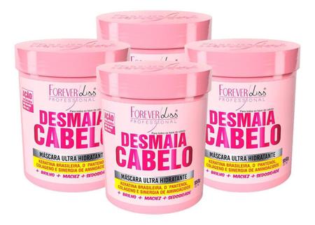 Imagem de Kit 04 Máscara Desmaia Cabelo Forever Liss - 950G