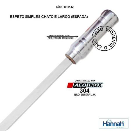 Kit 06 Pçs Espeto Churrasco Aço Galvanizado Duplo 75 Cm Cabo Madeira -  HANNAH LAR E LAZER - Espeto - Magazine Luiza