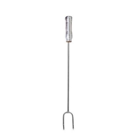 GARFO GRANDE 45CM EM ALUMINIO COM CABO MADEIRA 15CM