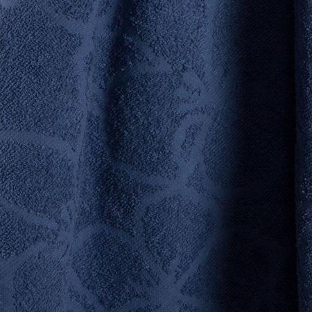 Imagem de Kit 04 Toalhas de Banho Fio Penteao 100% Algodao Desenhada  Athenas  Azul Jeans - Blumen
