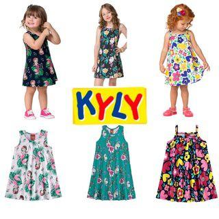 Imagem de Kit 04 Vestidos Infantil/Juvenil de Marca Kyly/Brandili/Rovitex/Elian