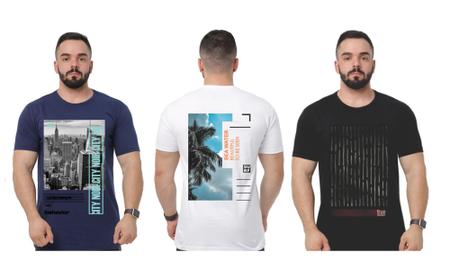 Compre Camiseta Masculina com Diversas estampas e Vários tamanhos