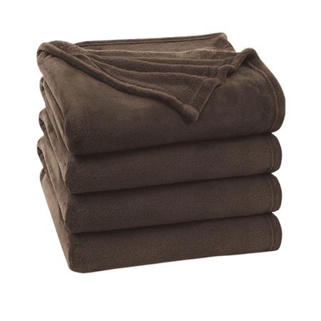 Imagem de Kit 05 Cobertor Manta Lisas Casal Microfibra 1,80 x 2,00 Mantinha