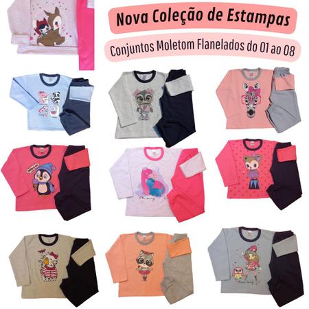 Imagem de KIT 05 Conjuntos Moletom Infantil e Juvenil do 01 ao 16 Menino/Menina