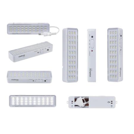 Imagem de Kit 05 Luminária Luz Emergência Lde30 Led Intelbras Autônoma