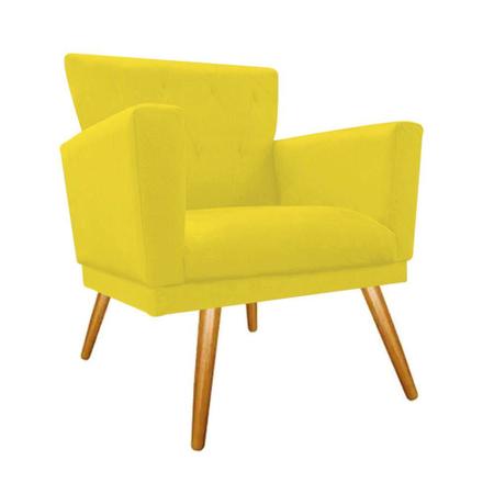 Kit 05 Poltrona Cadeira Mind Decorativa Recepção Sala De Estar Suede Amarelo - KDAcanto Móveis Imagem de Kit 05 Poltrona Cadeira Mind Decorativa Recepção Sala De Estar Suede Amarelo - KDAcanto Móveis