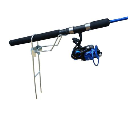 Imagem de Kit 05 suportes para 1 vara de pesca manivela com regulagem